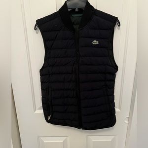 Mens Lacoste navy vest